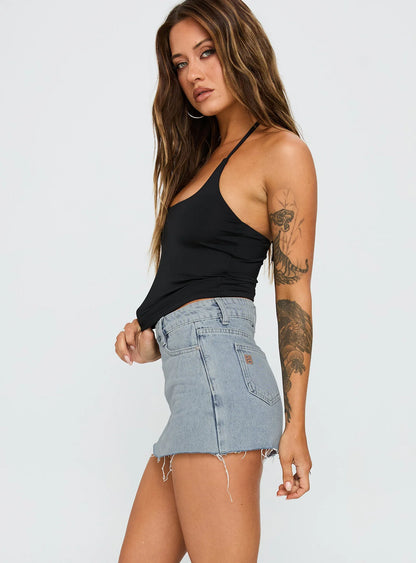 Lounge Flex PerfectFit™ Asymmetric Denim Skort