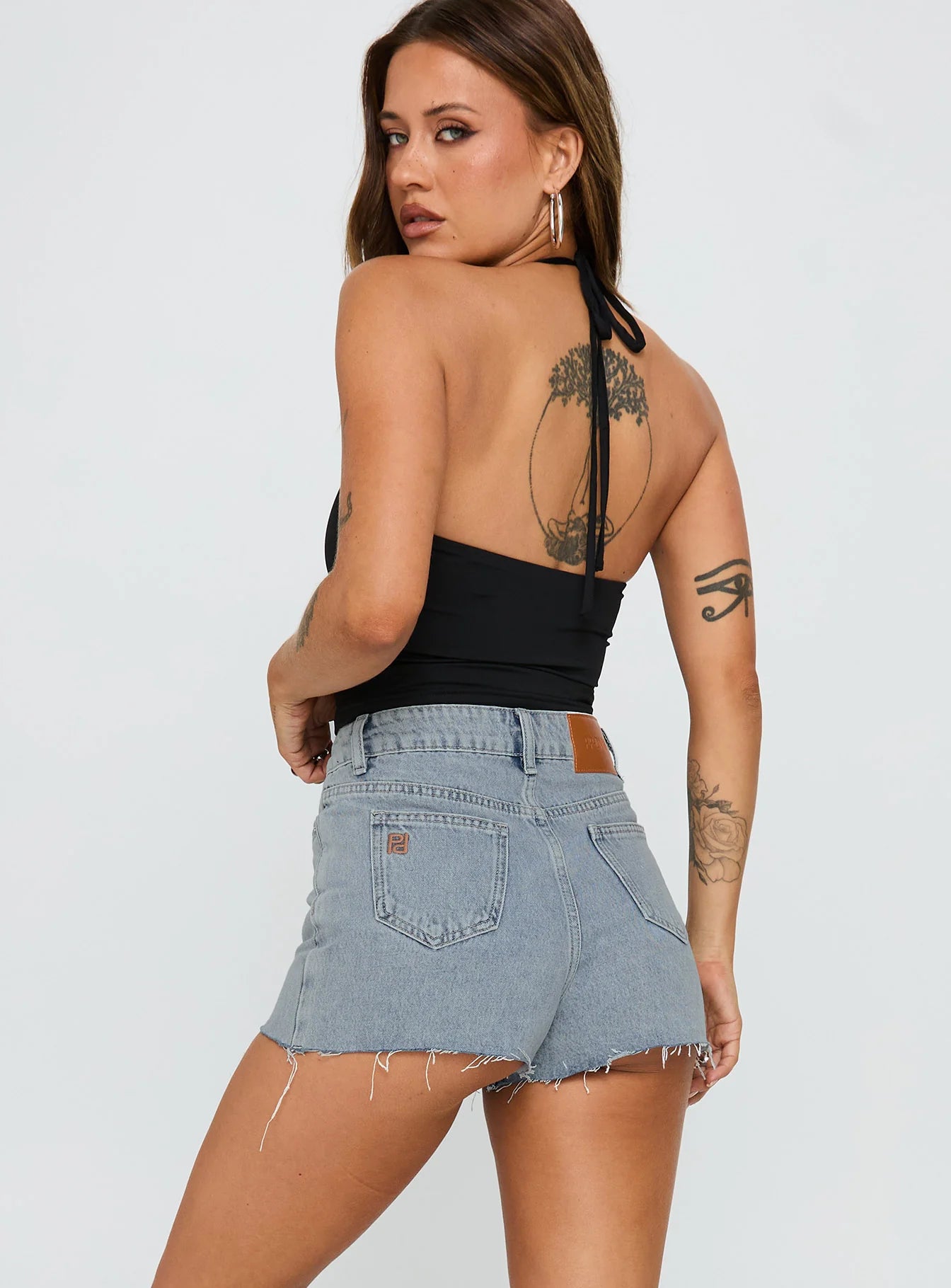 Lounge Flex PerfectFit™ Asymmetric Denim Skort