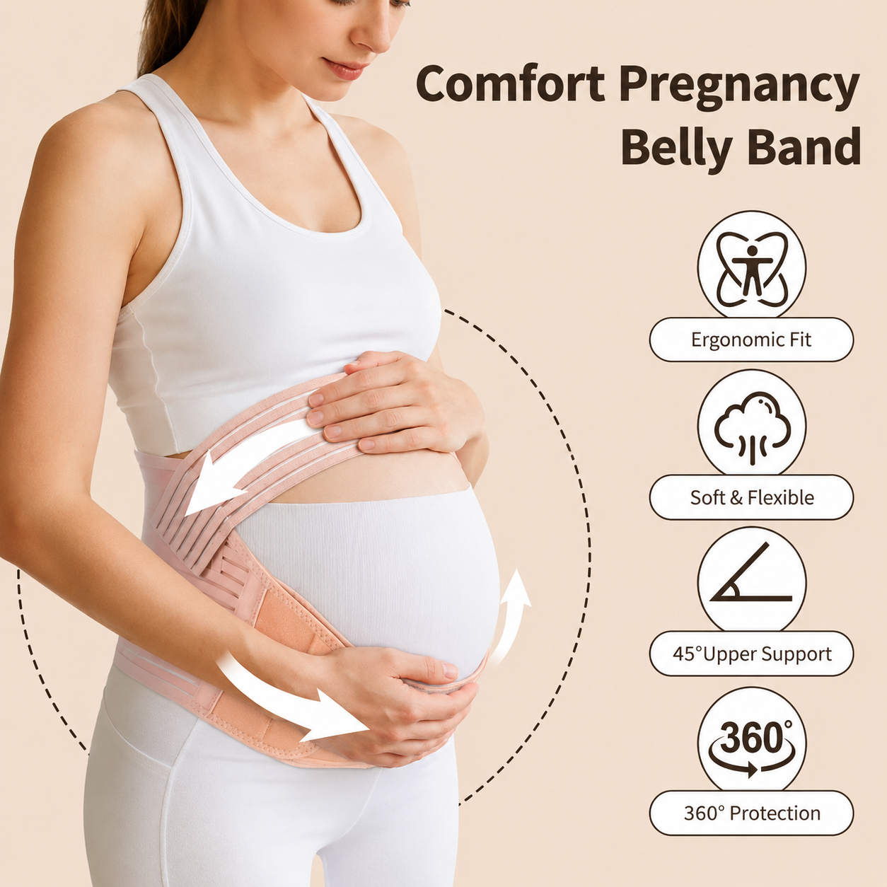 Rosea BumpRelief Support Belt - adjustable fit
